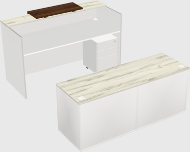 Modular reception desk