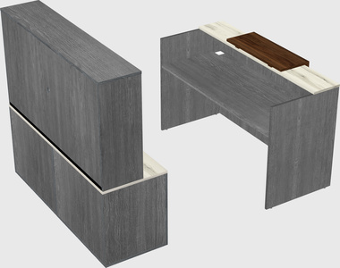Comptoir d'accueil modulable