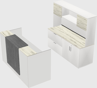 Modular reception desk