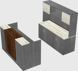 Modular reception desk