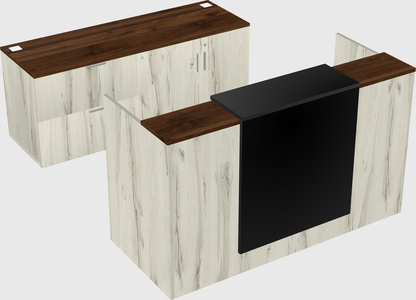 Comptoir d'accueil modulable