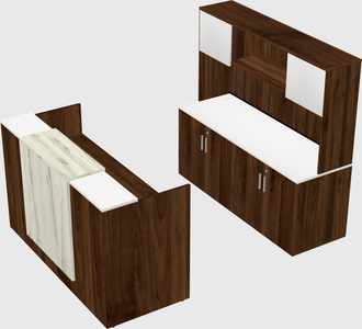 Comptoir d'accueil modulable