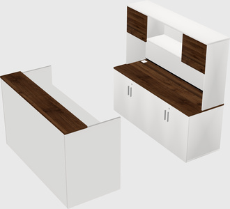 Comptoir d'accueil modulable