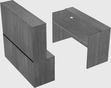 Comptoir d'accueil modulable