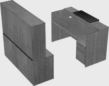 Comptoir d'accueil modulable