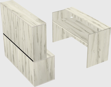 Modular reception desk