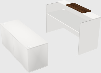 Modular reception desk