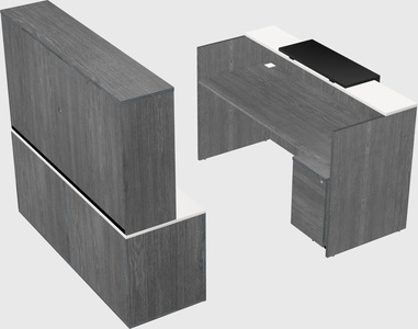 Comptoir d'accueil modulable