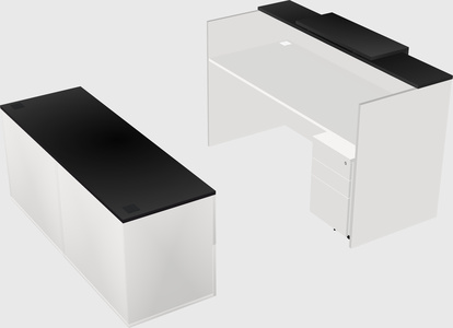 Modular reception desk
