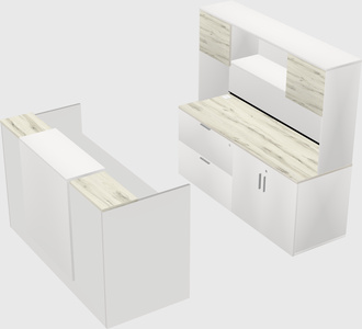 Modular reception desk