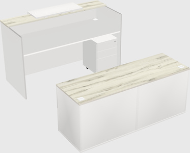 Modular reception desk