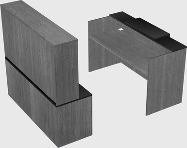 Comptoir d'accueil modulable
