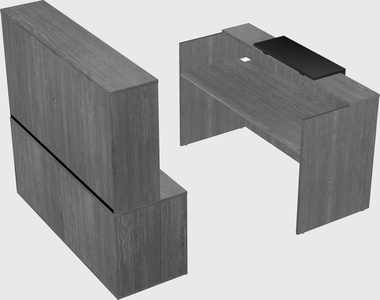 Comptoir d'accueil modulable