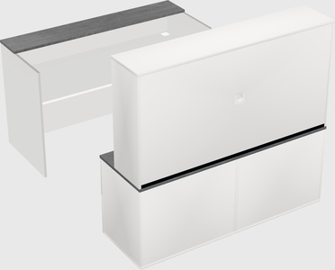 Comptoir d'accueil modulable