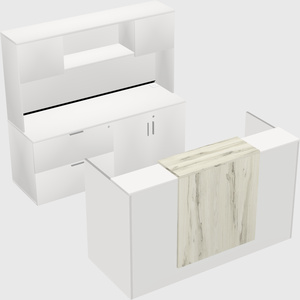 Comptoir d'accueil modulable
