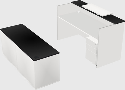 Modular reception desk