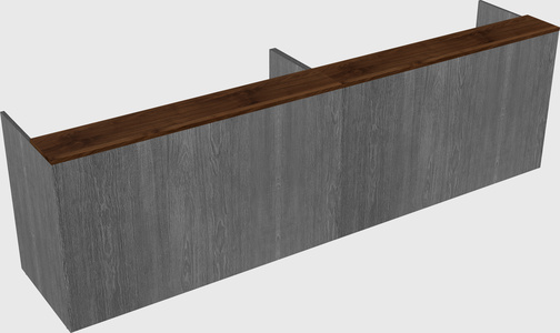 Shared u-shaped reception desks