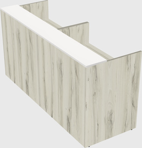 Shared u-shaped reception desks