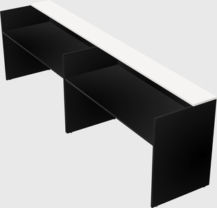 Shared u-shaped reception desks