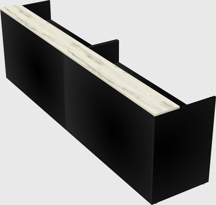 Shared u-shaped reception desks