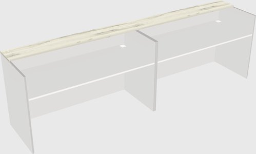 Shared u-shaped reception desks