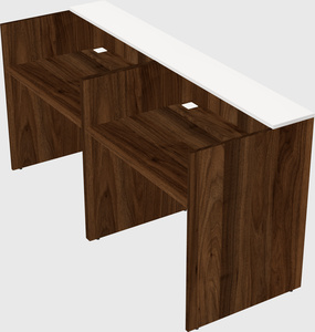 Shared u-shaped reception desks