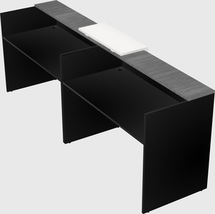 Shared u-shaped reception desks