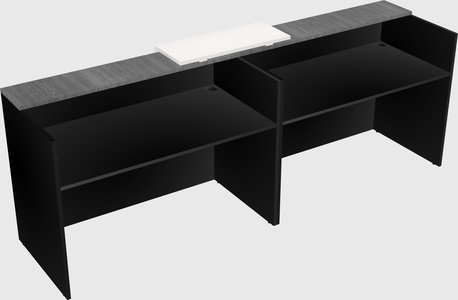 Shared u-shaped reception desks