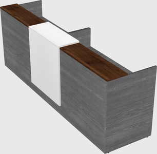 Shared u-shaped reception desks