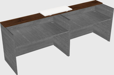 Shared u-shaped reception desks