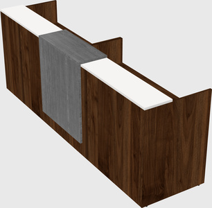 Shared u-shaped reception desks
