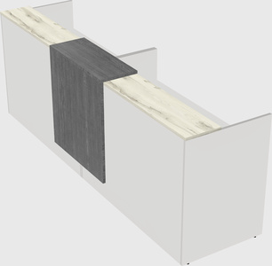 Shared u-shaped reception desks