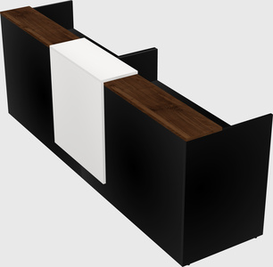 Shared u-shaped reception desks