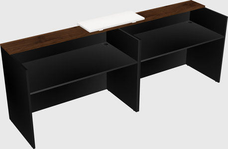 Shared u-shaped reception desks