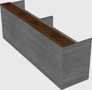 Shared u-shaped reception desks