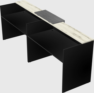 Shared u-shaped reception desks