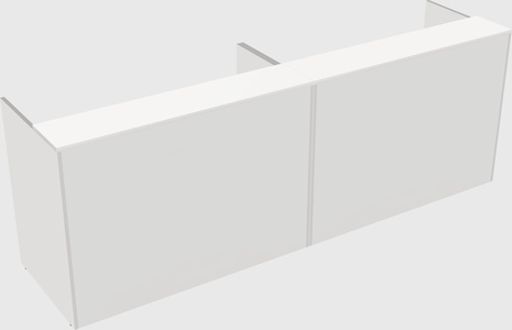 Shared u-shaped reception desks