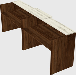 Shared u-shaped reception desks