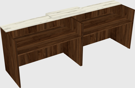 Shared u-shaped reception desks