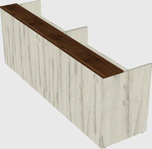 Shared u-shaped reception desks