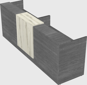 Shared u-shaped reception desks