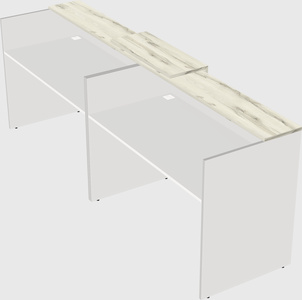 Shared u-shaped reception desks