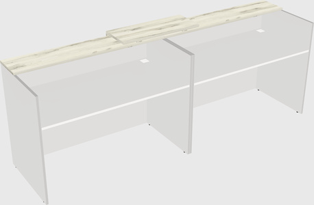 Shared u-shaped reception desks