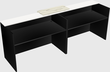 Shared u-shaped reception desks