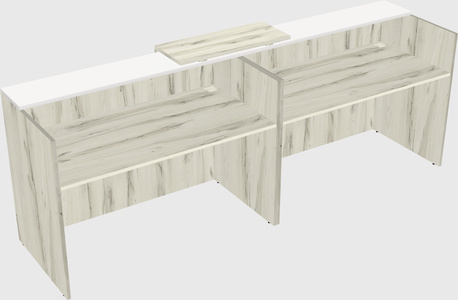Shared u-shaped reception desks