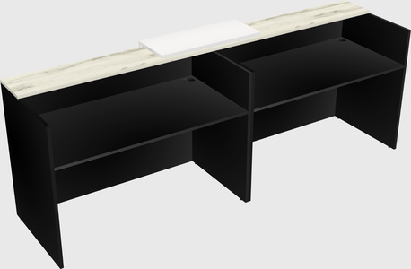 Shared u-shaped reception desks