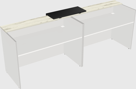 Shared u-shaped reception desks