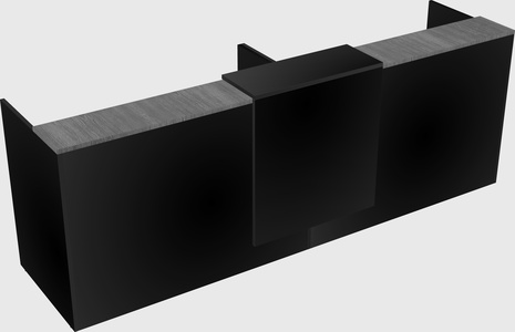 Shared u-shaped reception desks