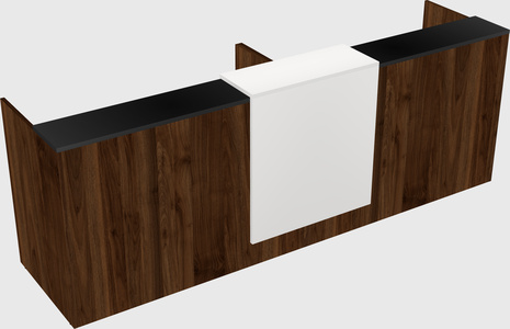 Shared u-shaped reception desks