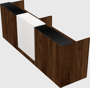 Shared u-shaped reception desks